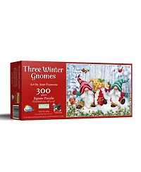SunsOut Three Winter Gnomes 300 piece Jigsaw Puzzle for Adults Christmas