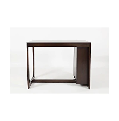 Jofran Tribeca Counter Height 48" Contemporary Dining Table with Built-In Shelving