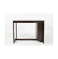 Jofran Tribeca Counter Height 48" Contemporary Dining Table with Built-In Shelving