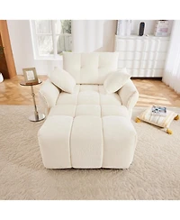 Streamdale Furniture Ergonomic Sofa & Ottoman - Modern Lounge Chair