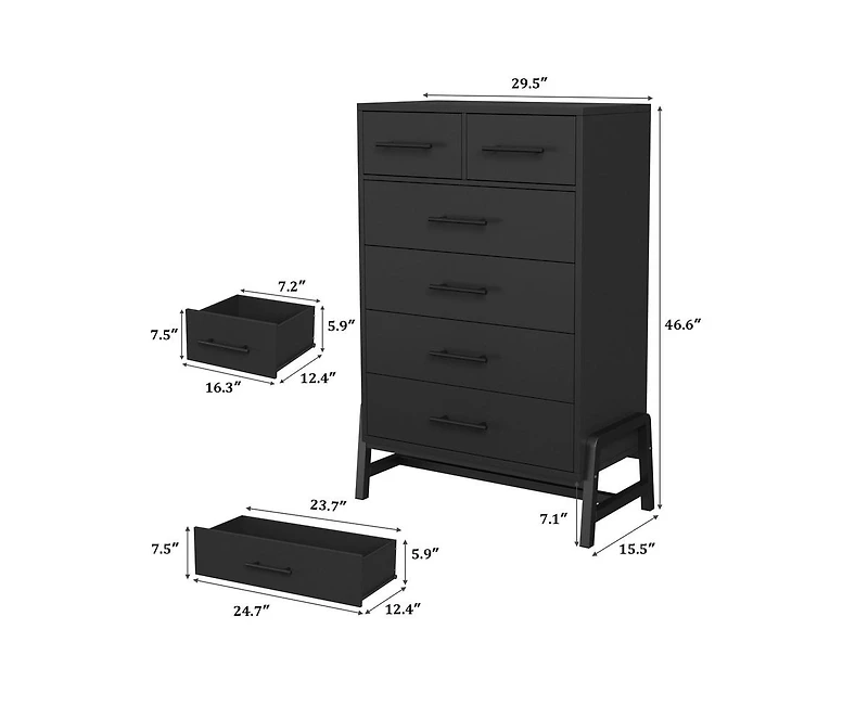 gaomon 4+2 Drawer Bedroom Dresser