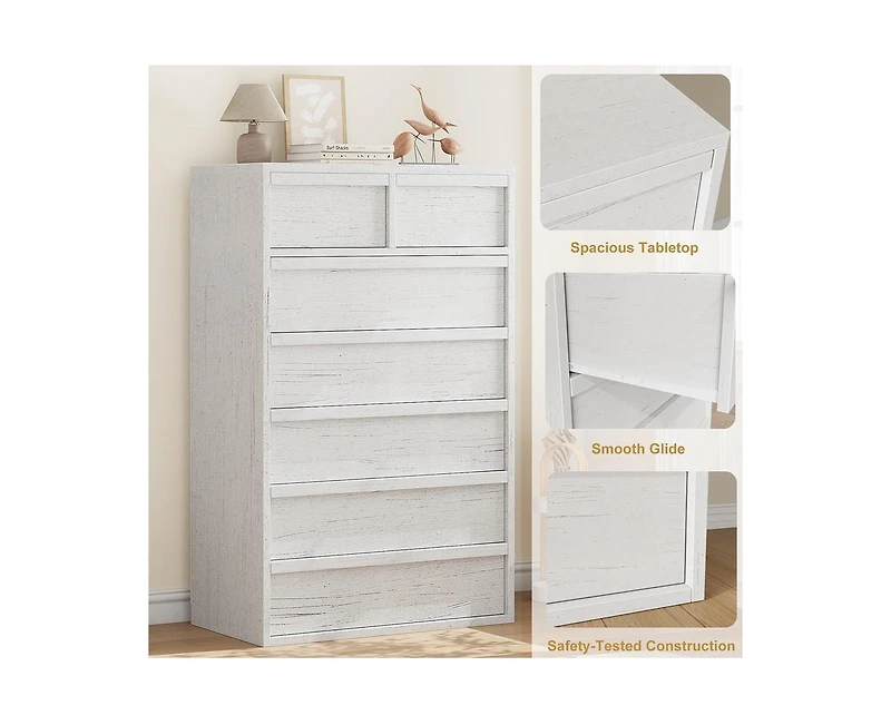 Gaomon 7 Drawer Dresser for Bedroom