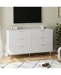 gaomon 6 Drawer Dresser for Bedroom, Large Chest of Drawers, Modern Wood Storage Organizer