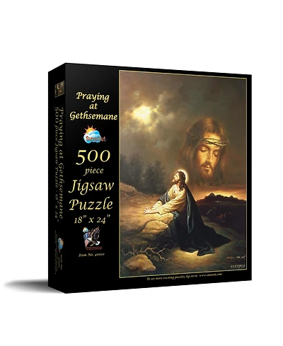 SunsOut Praying at Gethsemane 500 piece Jigsaw Puzzle for Adults Easter