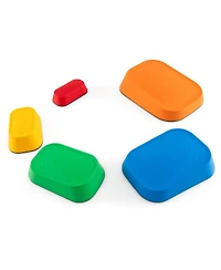 Costway 5 Pcs Balance Stepping Stones for Kids with Non-Slip Surface and Edging