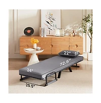 Cesicia Convertible Sofa for Adults Folding Futon Bed with Adjustable Backrest Small Spaces & Office