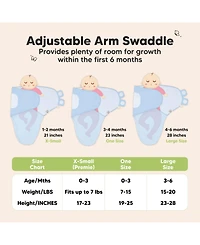 KeaBabies 3pk Soothe Baby Swaddle, Organic Swaddle Sleep Sacks, Newborn, Infant Sack