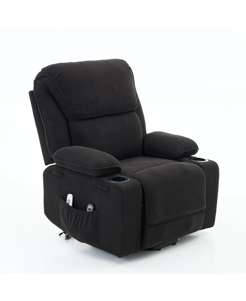 Streamdale Furniture Streamdale Remote-Controlled Heating and Massage Assistive Recliner for Seniors