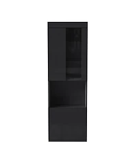 Streamdale Furniture Led Storage Cabinet with Acrylic Door