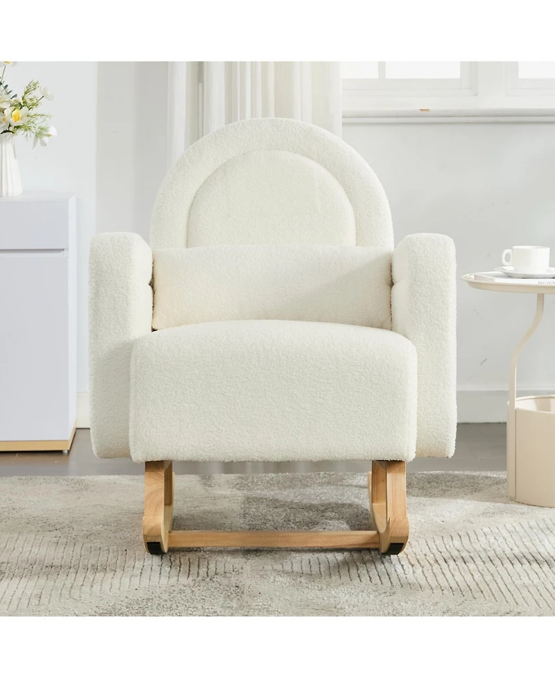 Streamdale Furniture Rocking Chair Curved Back Pillow