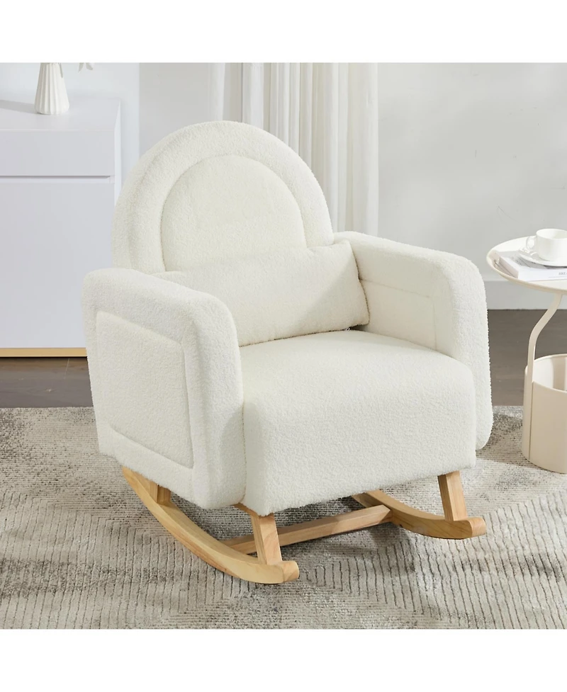 Streamdale Furniture Rocking Chair Curved Back Pillow