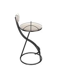 Streamdale Furniture Striped Upholstered Bar Stools - Set of 2