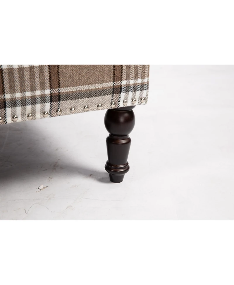 Streamdale Furniture Vintage Stripes Accent Chair with Nailhead