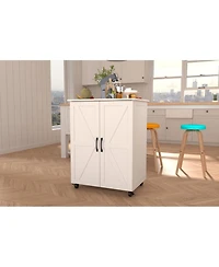 Streamdale Furniture Rice Door Storage Cabinet - Large Capacity Durable