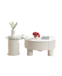 Streamdale Furniture Nesting Coffee Table Set w/ Storage Drawer