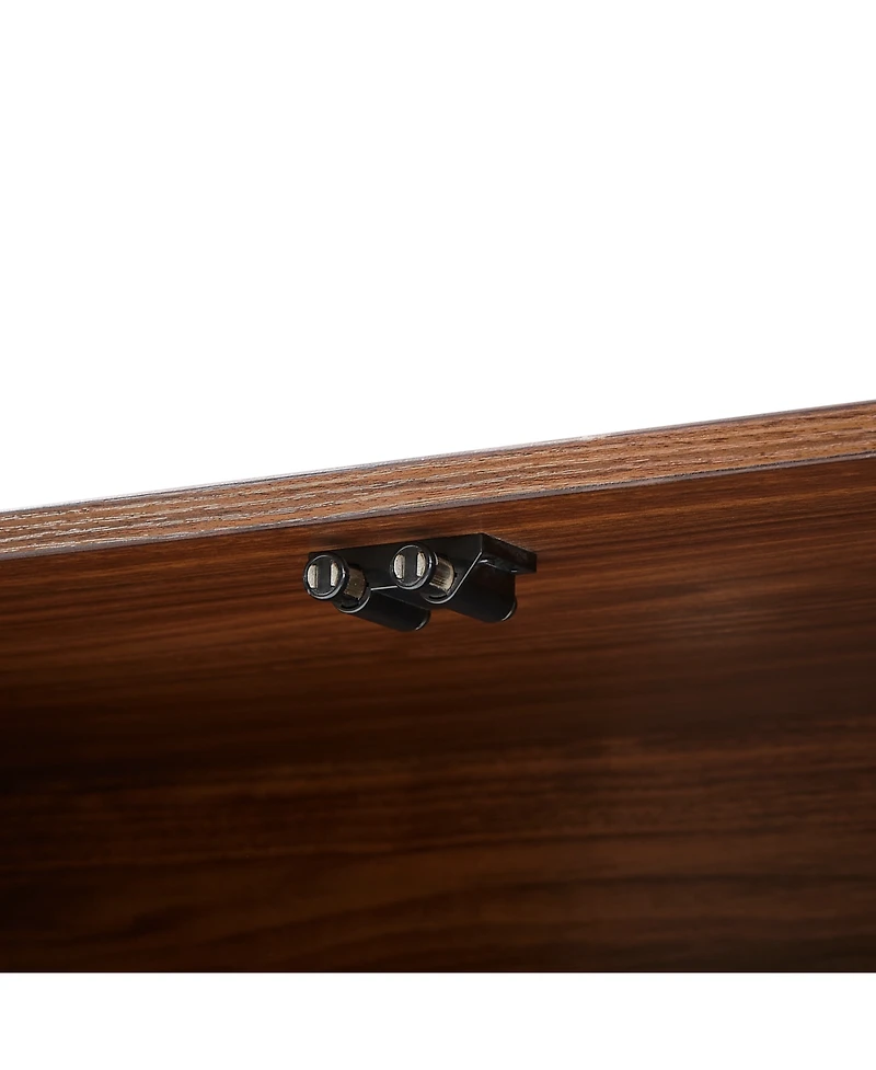 Streamdale Furniture Walnut Wave Pattern Sideboard/Tv Stand - 64"