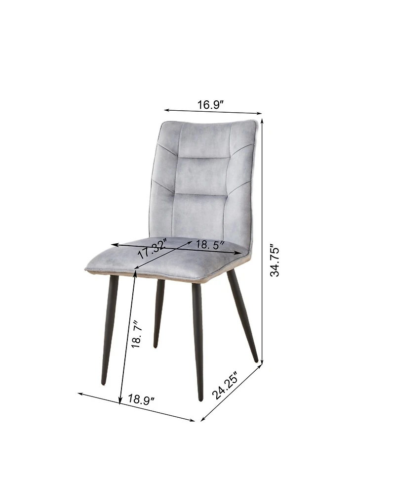 Streamdale Furniture Velvet Dining Chairs