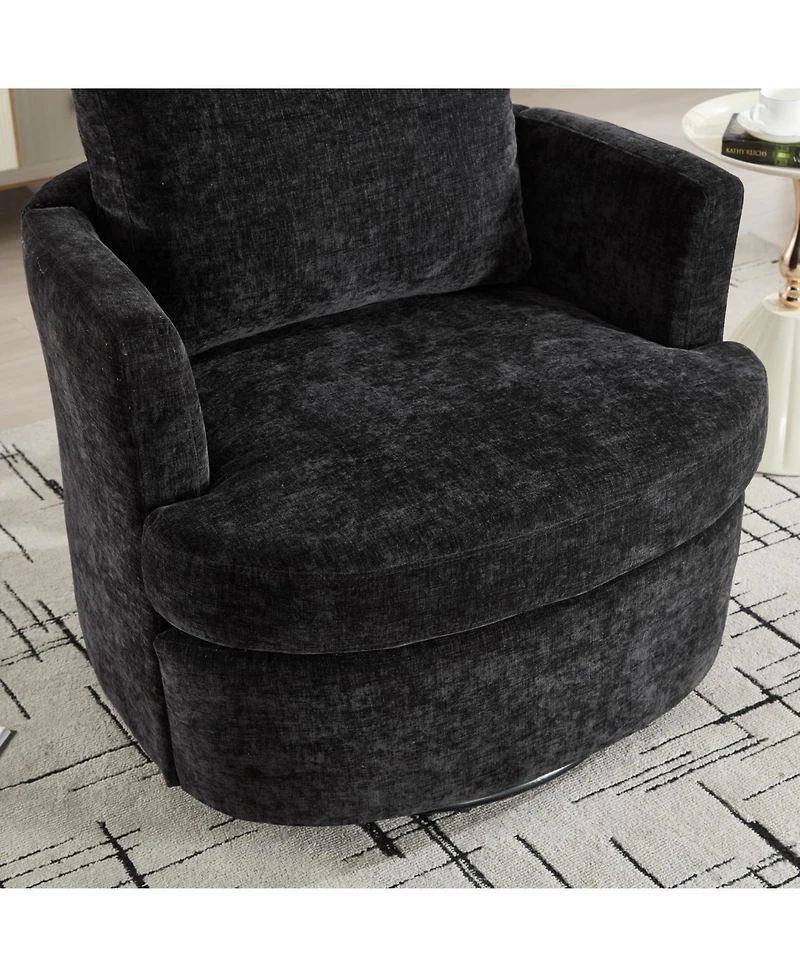 Streamdale Furniture 360 Swivel Chenille Chair- Comfortable, Breathable