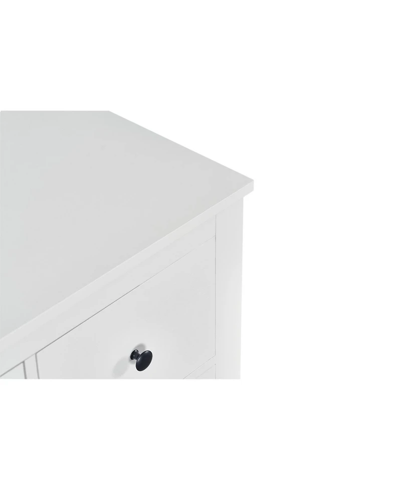 Streamdale Furniture White 10-Drawer Dresser - Modern Bedroom Storage