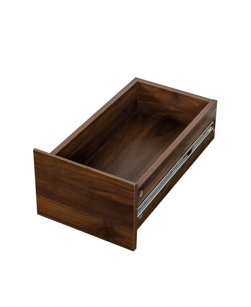 Streamdale Furniture 70.87" Display Cabinet, 4-Tier Shelf, Drawers, Modern Wooden Bookshelf