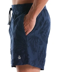 Original Penguin Men's Floral Patterned Slim-Fit Shorts