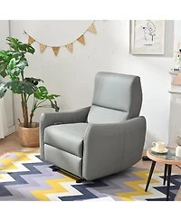 Streamdale Furniture Power Recliner, Wall Hugging, Zero Wall, Electric, Blue-gray