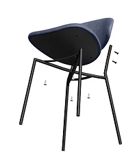 Streamdale Furniture Pu Leather Dining Chairs