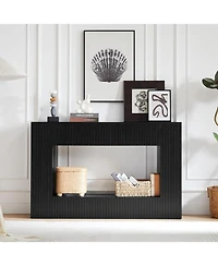 Streamdale Furniture 55" Modern Slatted Console/Entryway Table