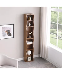Streamdale Furniture Wavy 8-Layer Adjustable Bookshelf