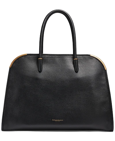 Donna Karan New York Satin Leather Medium Tote Bag