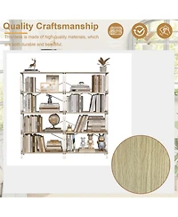 Streamdale Furniture Industrial Bookshelf, Open 5-Tier