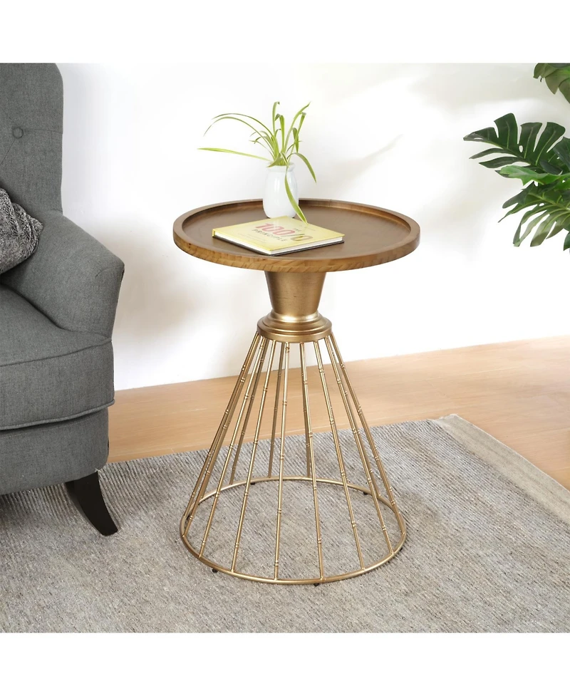 Streamdale Furniture Retro Hollow Side Table - No Assembly