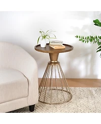 Streamdale Furniture Retro Hollow Side Table - No Assembly