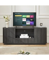 Streamdale Furniture 64" Wavy Tv Stand