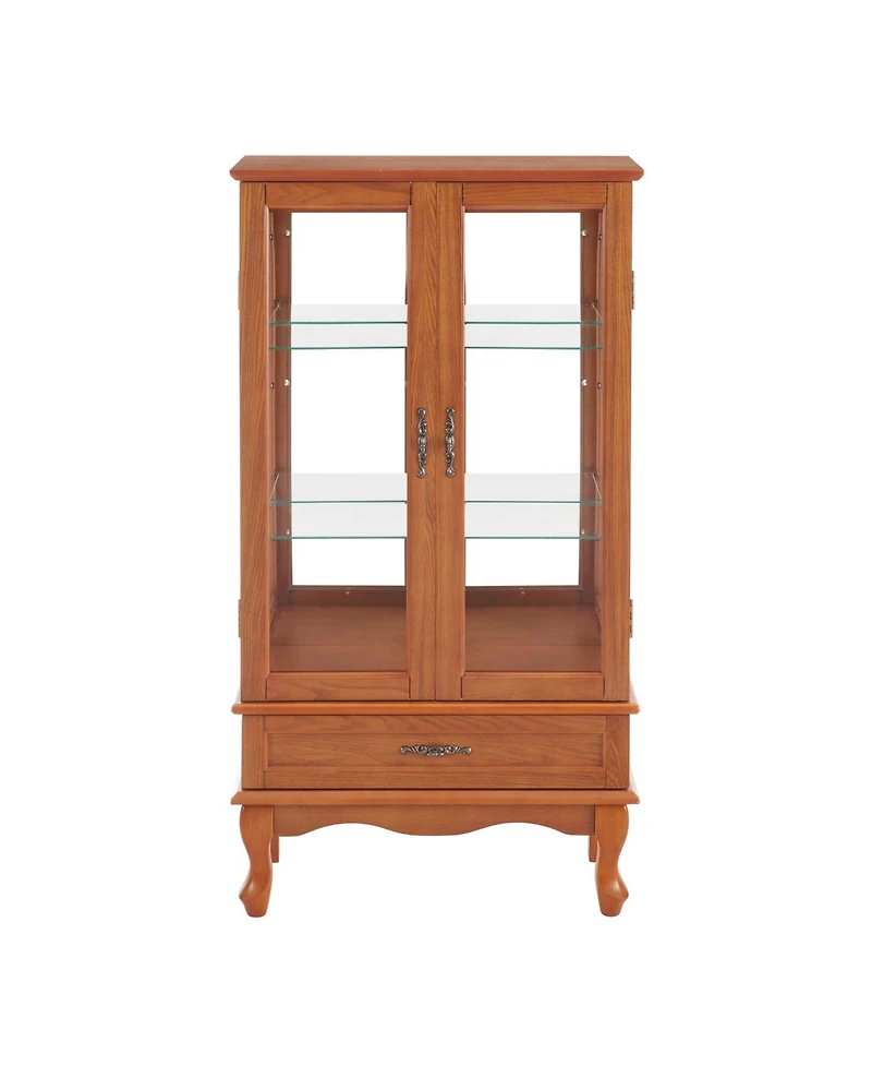 Streamdale Furniture Lighted Glass Display Cabinet
