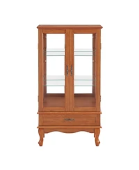 Streamdale Furniture Lighted Glass Display Cabinet