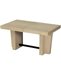 Streamdale Furniture Streamdale Farmhouse Extendable Dining Table Set with Bench & 4 Chairs