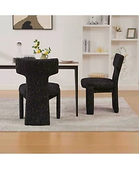 Streamdale Furniture Upholstered Chenille Dining Chairs (Set of