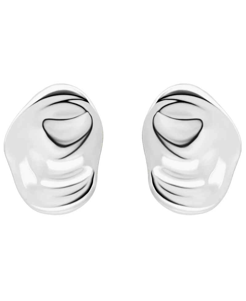 Giani Bernini Sterling Silver Abstract Oval Shape Post Earrings, Macy's Exclusive