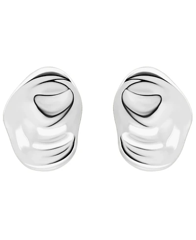Giani Bernini Sterling Silver Abstract Oval Shape Post Earrings, Macy's Exclusive