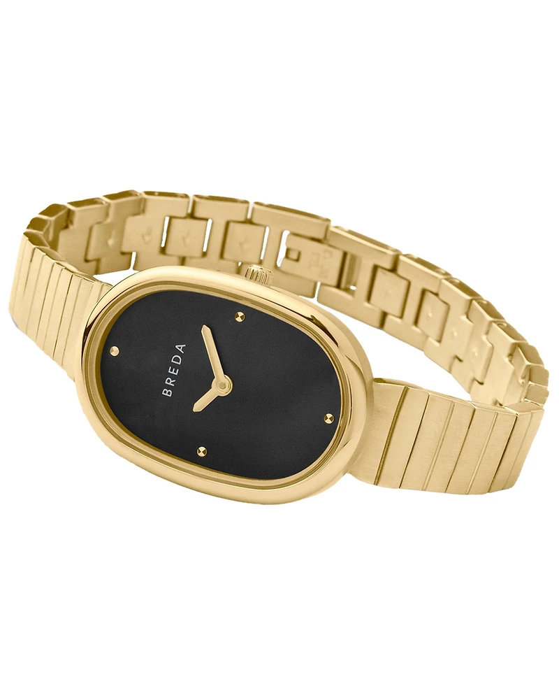 Breda Women's 'Jane' Gold Stainless Steel Bracelet Watch