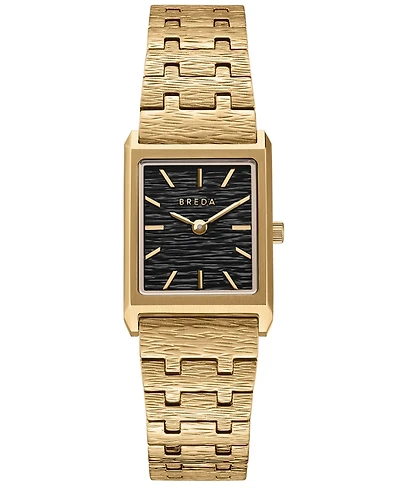 Breda Women's 'Virgil Revival' Gold Stainless Steel Bracelet Watch