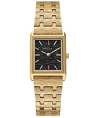 Breda Women's 'Virgil Revival' Gold Stainless Steel Bracelet Watch