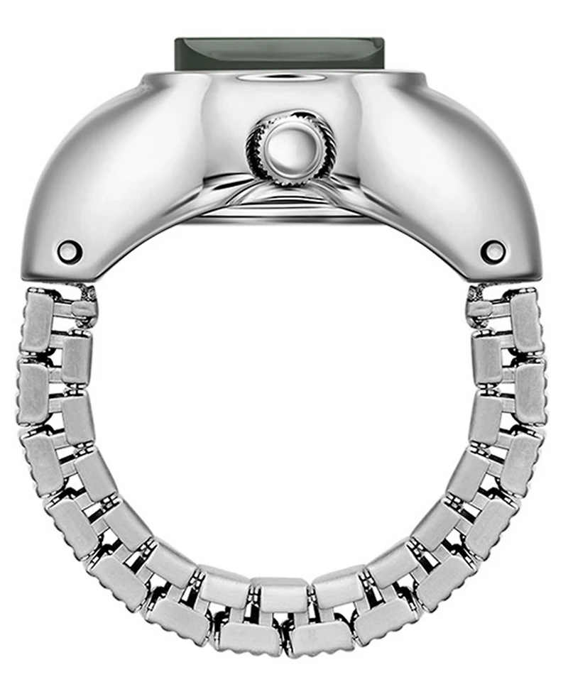 Breda Women's 'Nocturne' Silver Expandable Ring Watch, 16mm