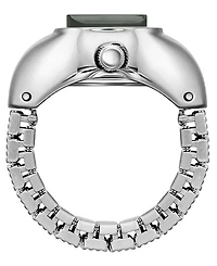 Breda Women's 'Nocturne' Silver Expandable Ring Watch, 16mm