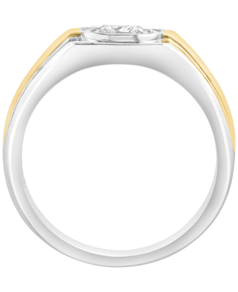 Effy Collection Men's Lab Grown Diamond Ring (5/8 ct. t.w.) in Sterling Silver