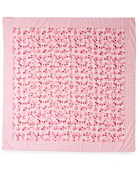 Steve Madden Gingham Floral Square Scarf