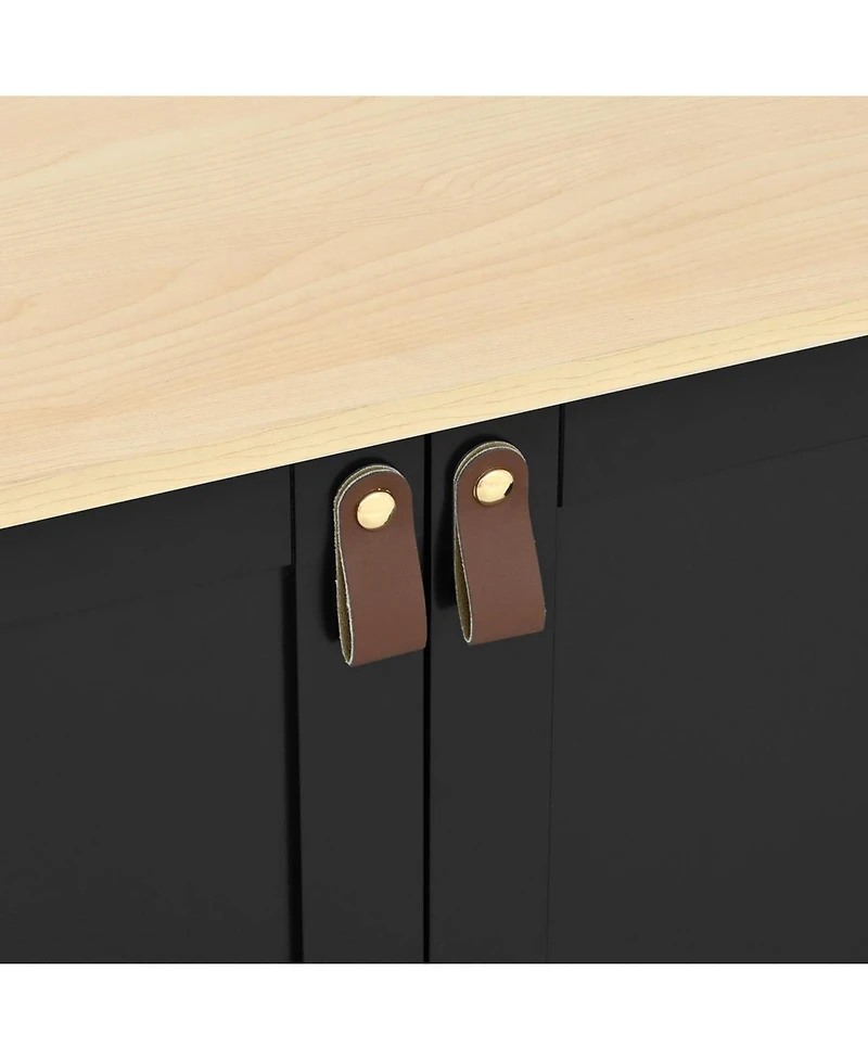 Streamdale Furniture Farmhouse Entertainment Center Wall Unit for 75" Tv