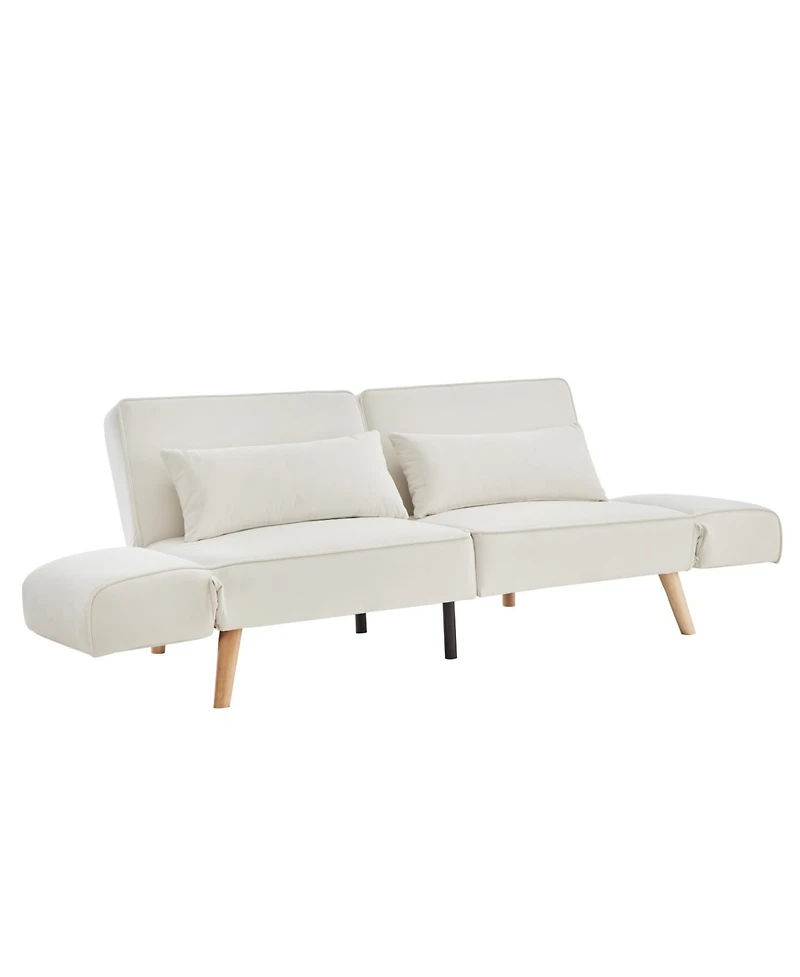 Streamdale Furniture Streamdale 72.8" Futon Sofa Bed, Adjustable Armrests, Recliner