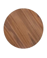 Streamdale Furniture Acacia Wood Coffee Table - 30" Round Easy Assembly